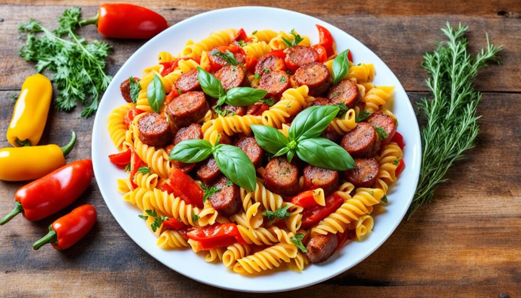 One-Pan Italian Sausage and Peppers Pasta